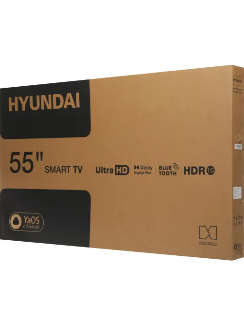 Телевизор Hyundai H-LED55BU7012, UHD, смарт (YaOS)