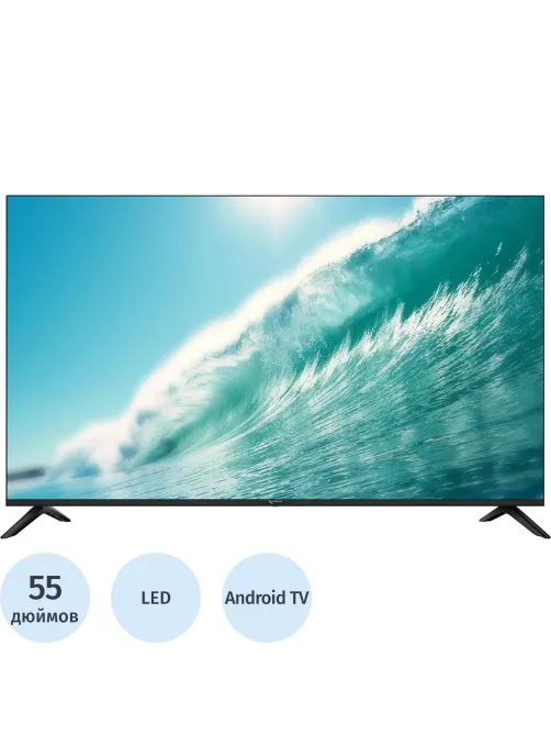 Телевизор Триколор H55UC2, SMART TV, 55, Ultra HD, 4K, голос, черный