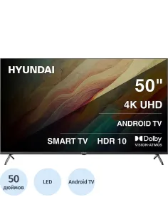 Телевизор Hyundai H-LED50BU7009, UHD, смарт (Android TV)