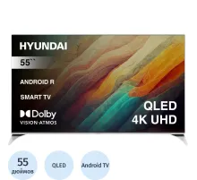 Телевизор Hyundai H-LED55QBU7500, UHD, QLED, смарт (Android TV)