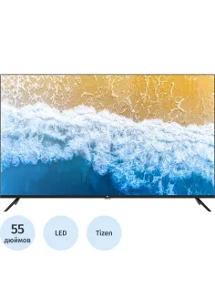 Телевизор BQ 55FSU01B, UHD, смарт (Tizen 7.0)