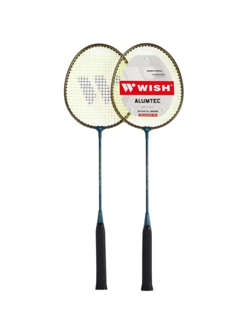 Набор бадминтонный WISH Alumtec  550 (2 ракетки), синий 1/25,УТ-00010005
