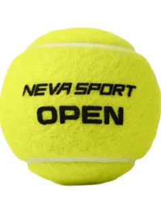Мяч теннисный NS OPEN X3, уп.3 шт,одобр.ITF, сукно, нат.резина,желтый, UAA1