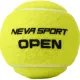 Мяч теннисный NS OPEN X3, уп.3 шт,одобр.ITF, сукно, нат.резина,желтый, UAA1
