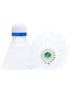 Воланы для бадм. DOUBLE FISH JINQUE/нейлон/уп.6 шт./сред.скор., белый/104w