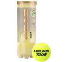 Мяч теннисный HEAD Tour 3B, уп.3 шт,одобр.ITF,сукно,нат.резина,желт, 570703