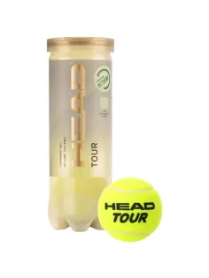 Мяч теннисный HEAD Tour 3B, уп.3 шт,одобр.ITF,сукно,нат.резина,желт, 570703