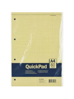 Сменный блок Блокнот 60л,кл,А4,Yellow Pad,склейка,тон.блок 70г/м