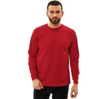 Толстовка 100% хб (240г) без капюшона, цв.красный, размер XXXL