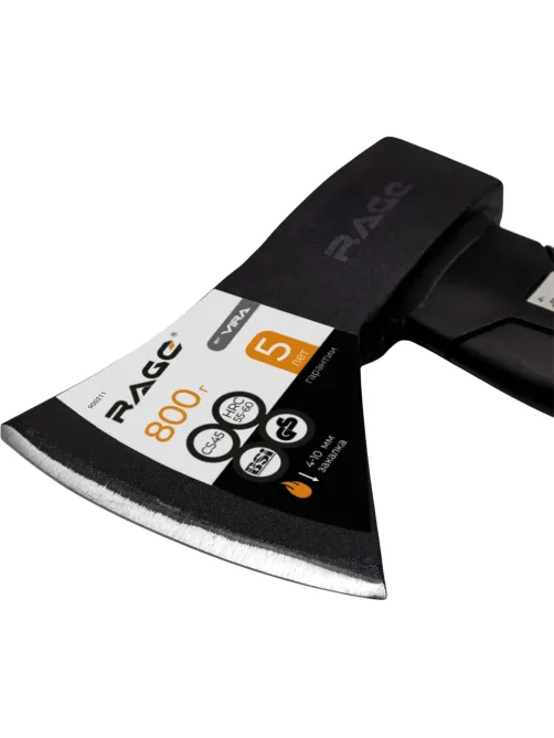 Топор 800 г с фиберглассовой рукоятью VIRA RAGE 900212