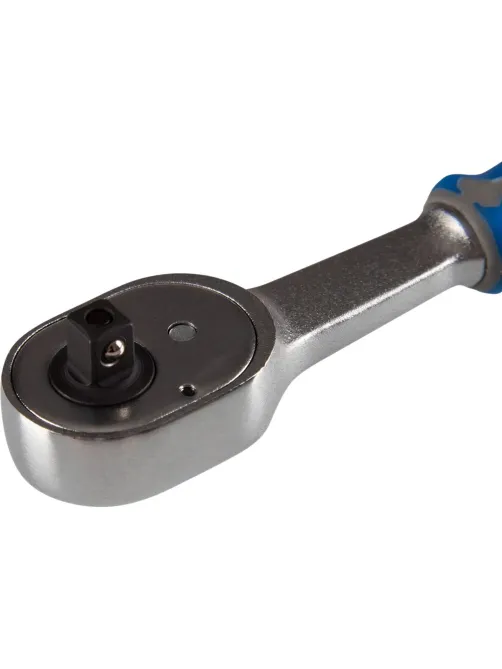 Трещотка 1/4 KING TONY 134мм, 24 зуб, флажк. с кнопкой, фиксатор 2771-55G