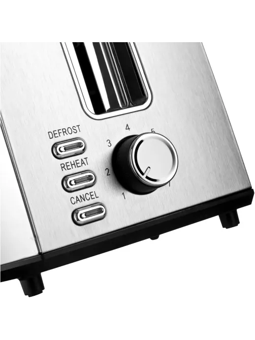 Тостер BRAYER 2110BR,850Вт,7реж,автодогр,размор,,автоотключ,2тост,съем.подд