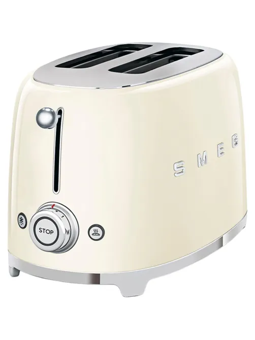 Тостер SMEG TSF01CREU,2 ломтика, кремовый