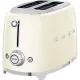 Тостер SMEG TSF01CREU,2 ломтика, кремовый