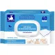 Салфетки влажные для ухода, с Д-пантенолом, White Whale 40шт/уп
