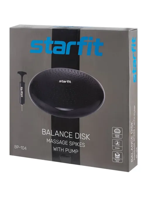 Диск балансировочный STARFIT BP-104 с насосом, массажн,лаймов, ЦБ-00002293