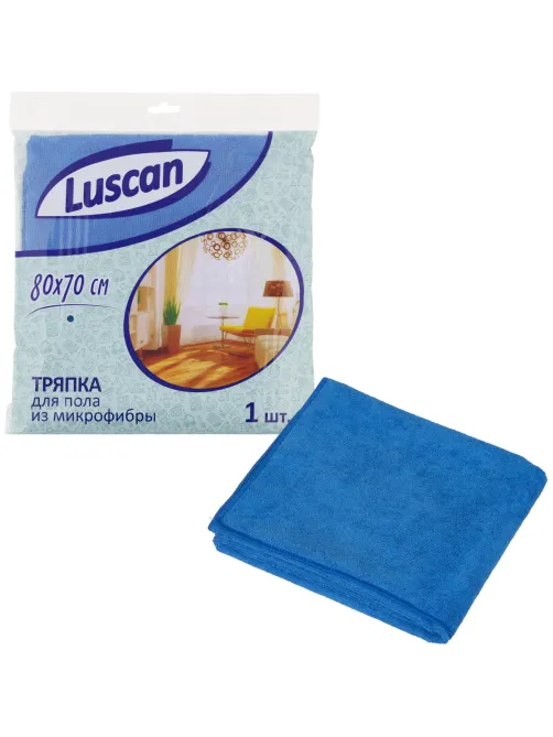 Тряпка для пола Luscan из микрофибры 300г/м2 80х70см