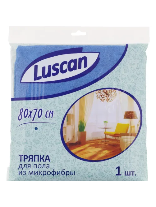 Тряпка для пола Luscan из микрофибры 300г/м2 80х70см