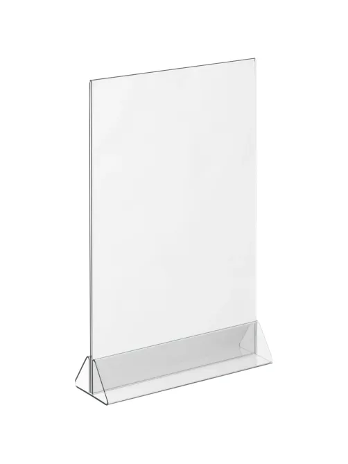 Ценникодержатель настол Комус под меню,треуг.осн.ACR-MENU HOLDER А4,10шт/уп