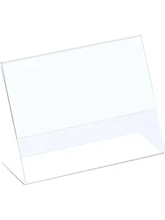 Ценникодержатель настольный д/инф.и L-образный 80x60мм, горизонт.,20шт/уп.