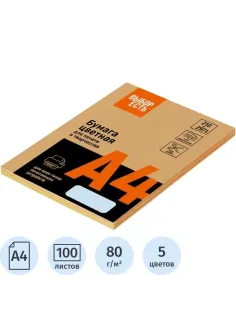 Бумага цветная Выбор есть (А4,80г,микс пастель) пачка 100л