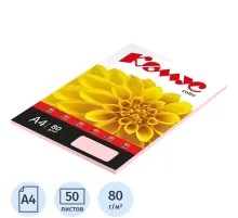 Бумага цветная Комус Color (роза пастель), 80г, А4, 50 л.