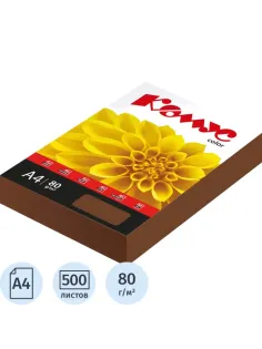 Бумага цветная Комус Color (шоколад интенсив), 80г, А4, 500 л.