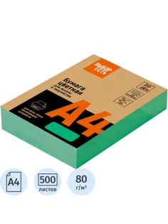 Бумага цветная Выбор есть (А4,80г,зеленый интенсив) пачка 500л