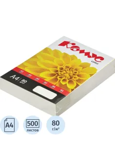 Бумага цветная Комус Color (слоновая кость пастель), 80г, А4, 500 л.