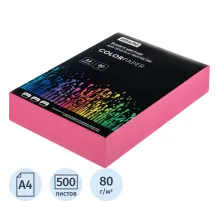 Бумага цветная Attache (розовый интенсив), 80г, А4, 500 л