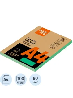 Бумага цветная Выбор есть (А4, 80 г, зеленый интенсив) 100 л