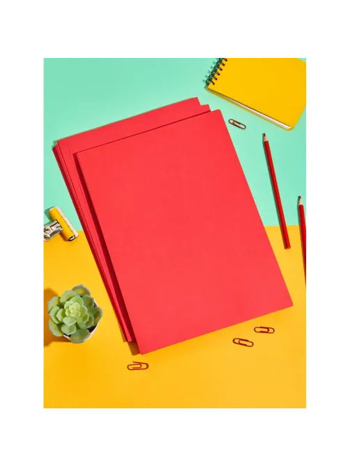 Бумага цветная Комус Color (красный интенсив), 80г, А4, 100 л.