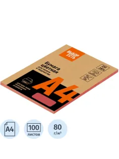 Бумага цветная Выбор есть (А4, 80 г, красный интенсив) 100 л