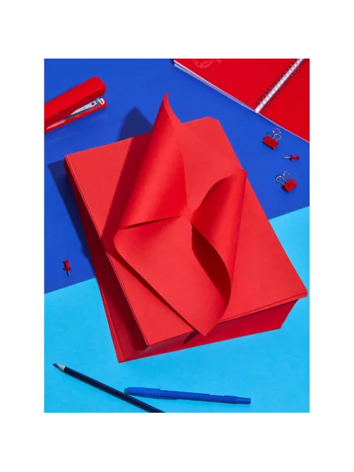Бумага цветная Комус Color (красный интенсив), 80г, А4, 500 л.