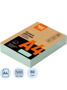 Бумага цветная Выбор есть (А4,80г,зеленая пастель) пачка 500л