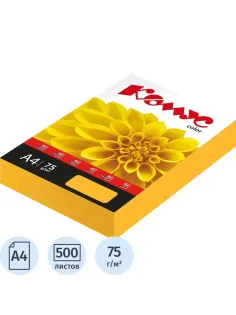 Бумага цветная Комус Color (оранжевый неон) 75+-5гр, А4, 500 л