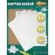 Картон белый  100л,А4,немелов,260гр, уп.крафт