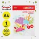Картон белый  8л,А4 мелованный ColorPics в папке