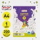 Картон белый  Комус Класс Максики 20л А4 мелован.гребень пакет