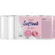 Бумага туалетная Soffione Imperial Peony 4сл, белая, 8 рул/уп