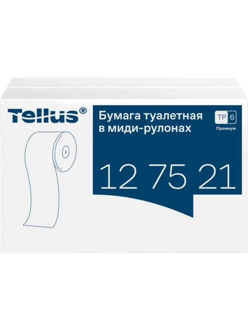 Бумага туалетная Торк/Tellus Премиум T6 2сл бел 90м 27рул/уп_127521/127520