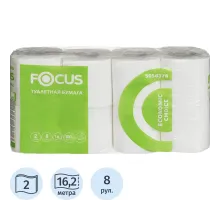 Бумага туалетная Focus Economic Choice 2сл 16,2м 8рул/уп_5056378/50202475