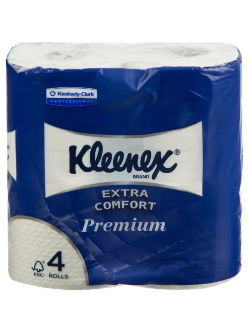 Бумага туалетная Kleenex PremiumExtraComfort 4сл 19,2 м белая 24рул/уп 8484