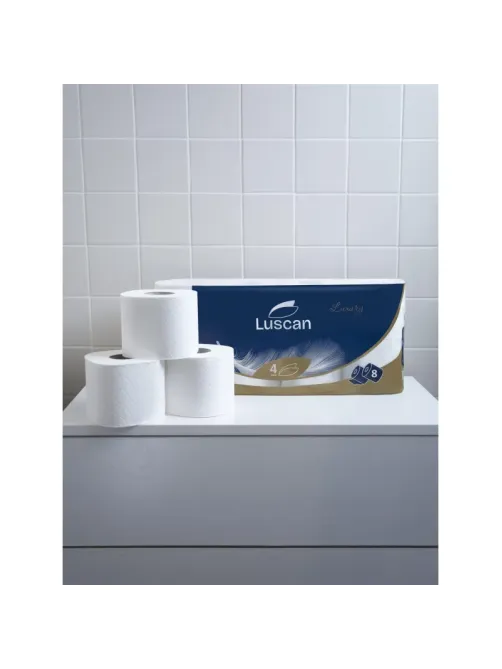 Бумага туалетная Luscan Luxury 4сл, 18м, 8рул/уп