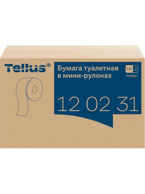 Бумага туалетная д/дисп Торк/Tellus T2 Комфорт в мини 2сл 12рул/уп_120231
