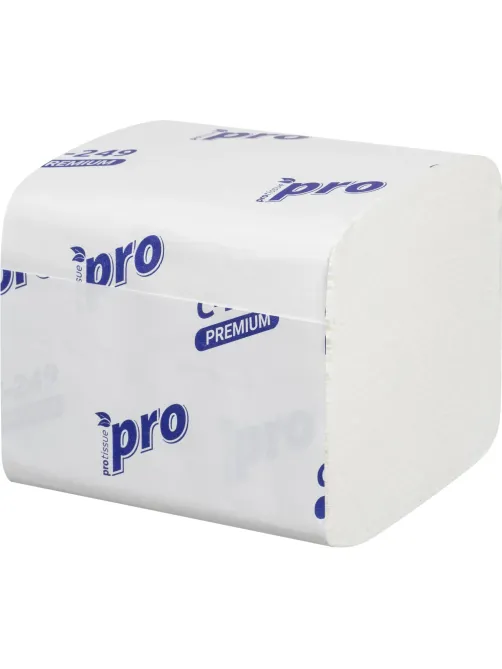 Бумага туалетная д/дисп Protissue 2сл белая цел 250л/пач 40пач/кор_С249