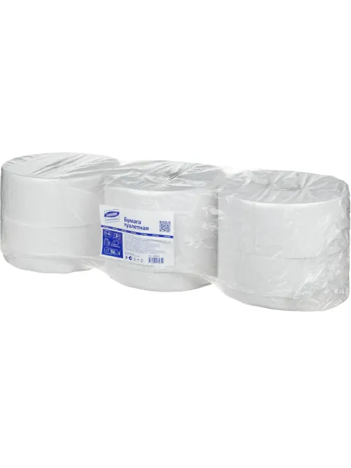 Бумага туалетная д/дисп Luscan Professional 2сл бел втор втул 250м 6рул/уп