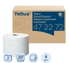 Бумага туалетная д/дисп Торк/Tellus SmartOne Т8 рул с ЦВ 2сл 8рул/уп_472272