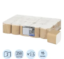 Бумага туалетная д/дисп Focus Smart T3 Vсл 2сл250л15пач/уп_5103035/50204100