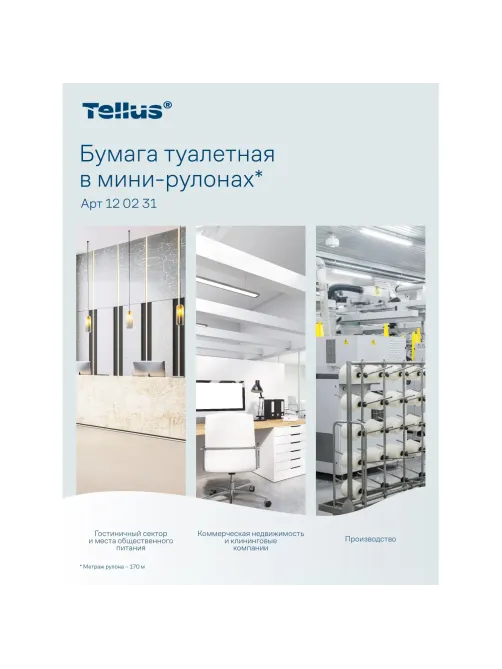 Бумага туалетная д/дисп Торк/Tellus T2 Комфорт в мини 2сл 12рул/уп_120231